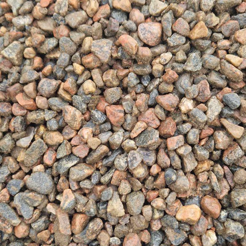 Natursingel 8-16mm Röd/Grå